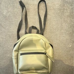 Kendall & Kylie mini backpack. Khaki, black adjustable straps
